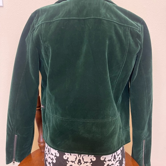 Re:named Velvet Emerald Green Bomber Jacket - Picture 4 of 5